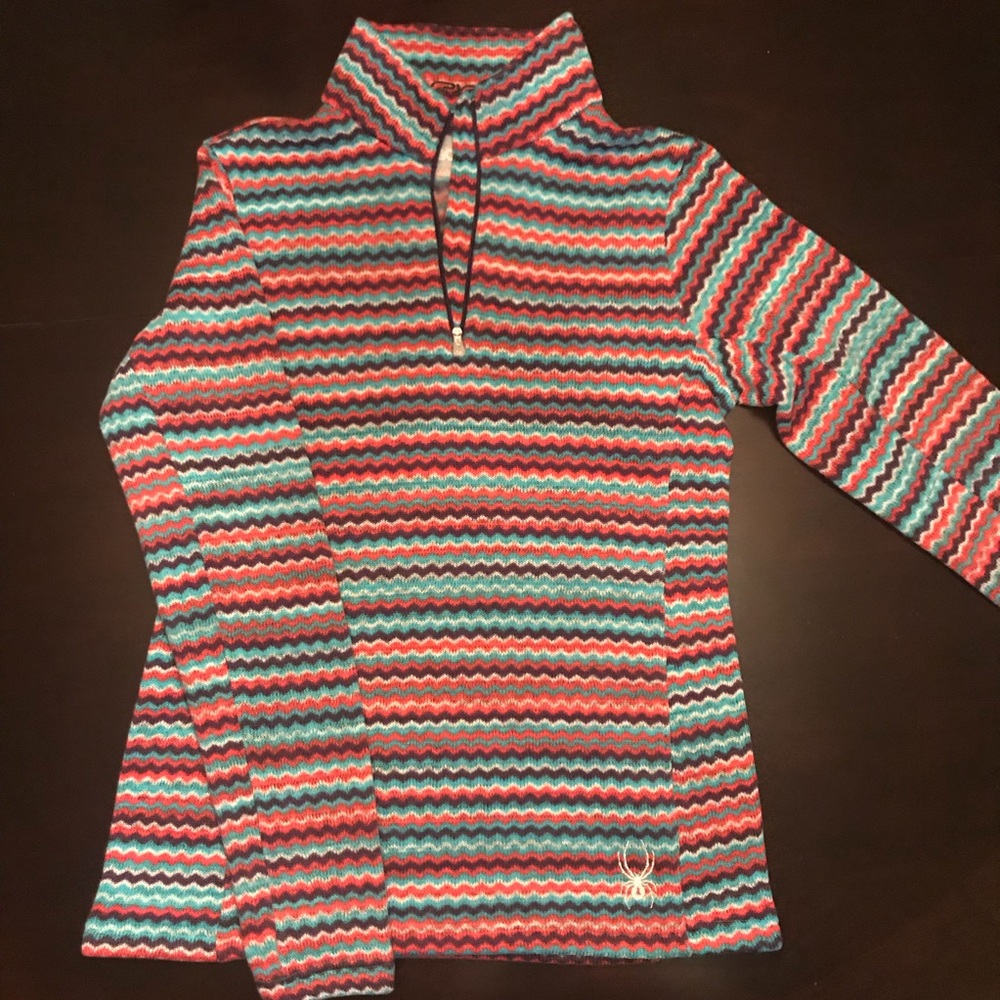 Spyder Dreamy T-Neck Fleece Sweater Pullover